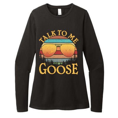 Talk To Me Goose Vintage Sunset Womens CVC Long Sleeve Shirt