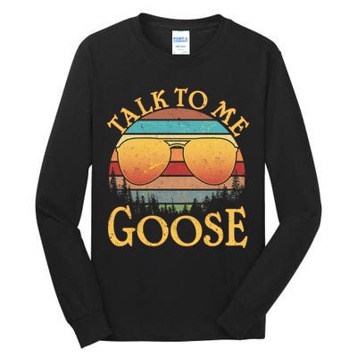 Talk To Me Goose Vintage Sunset Tall Long Sleeve T-Shirt