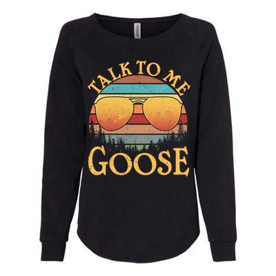 Talk To Me Goose Vintage Sunset Womens California Wash Sweatshirt