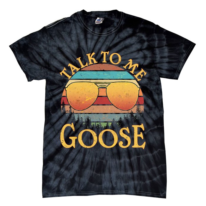 Talk To Me Goose Vintage Sunset Tie-Dye T-Shirt