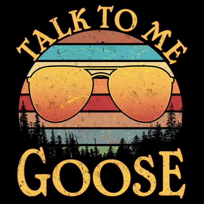 Talk To Me Goose Vintage Sunset Tie-Dye T-Shirt