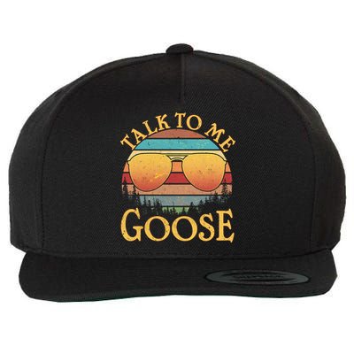 Talk To Me Goose Vintage Sunset Wool Snapback Cap