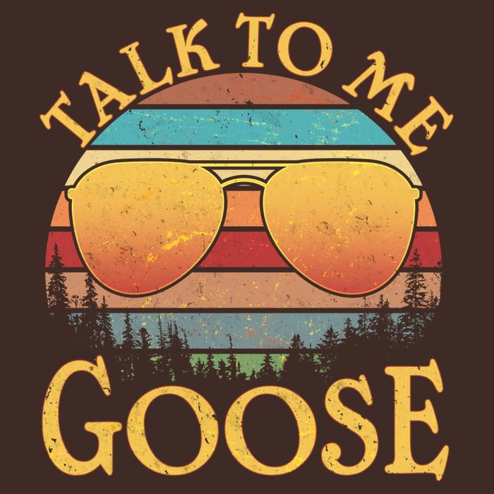 Talk To Me Goose Vintage Sunset Full Zip Hoodie