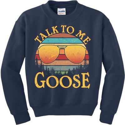 Talk To Me Goose Vintage Sunset Kids Sweatshirt