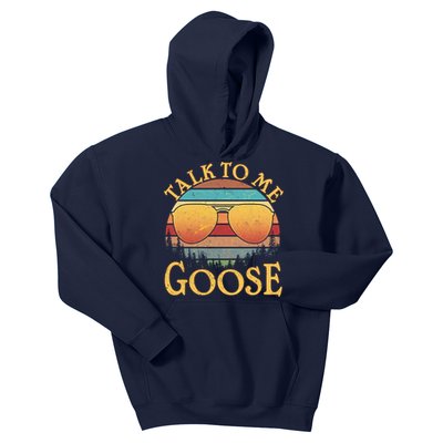 Talk To Me Goose Vintage Sunset Kids Hoodie