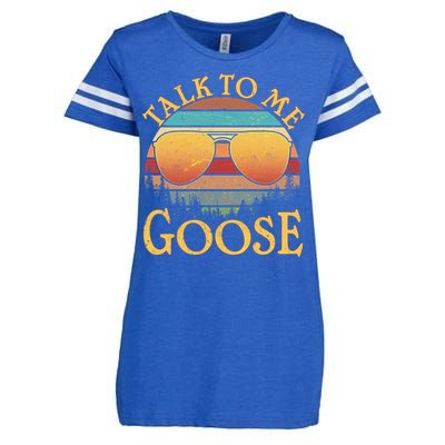 Talk To Me Goose Vintage Sunset Enza Ladies Jersey Football T-Shirt