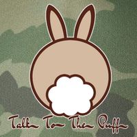 Talk To The Puff Funny Easter Bunny Legacy Tie Dye Trucker Hat