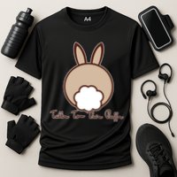 Talk To The Puff Funny Easter Bunny Performance Shirt