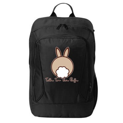 Talk To The Puff Funny Easter Bunny City Backpack