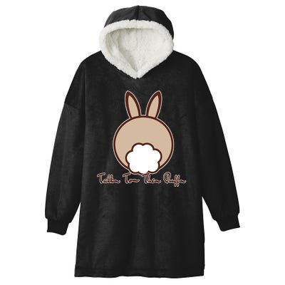 Talk To The Puff Funny Easter Bunny Hooded Wearable Blanket