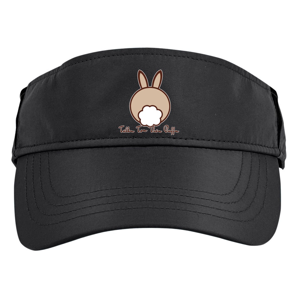 Talk To The Puff Funny Easter Bunny Adult Drive Performance Visor