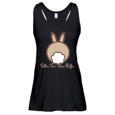 Talk To The Puff Funny Easter Bunny Ladies Essential Flowy Tank