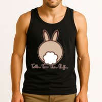 Talk To The Puff Funny Easter Bunny Tank Top