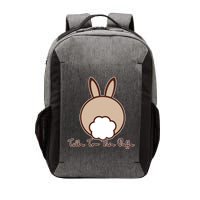 Talk To The Puff Funny Easter Bunny Vector Backpack