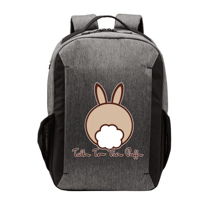 Talk To The Puff Funny Easter Bunny Vector Backpack