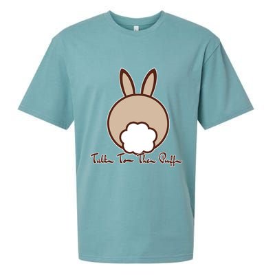 Talk To The Puff Funny Easter Bunny Sueded Cloud Jersey T-Shirt