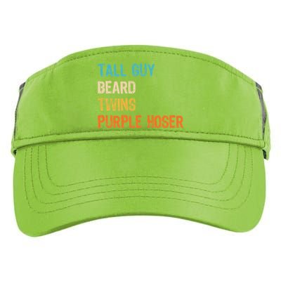 Tall Guy Beard Twins Purple Hoser Adult Drive Performance Visor