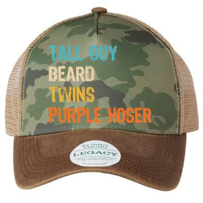 Tall Guy Beard Twins Purple Hoser Legacy Tie Dye Trucker Hat