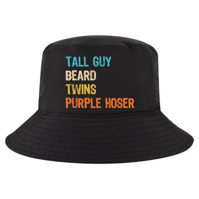 Tall Guy Beard Twins Purple Hoser Cool Comfort Performance Bucket Hat