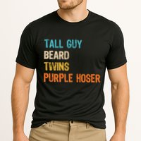 Tall Guy Beard Twins Purple Hoser Cooling Performance Crew T-Shirt
