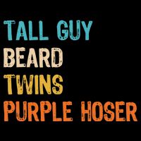 Tall Guy Beard Twins Purple Hoser Cooling Performance Long Sleeve Crew