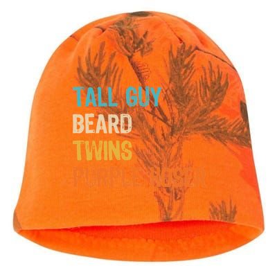 Tall Guy Beard Twins Purple Hoser Kati - Camo Knit Beanie