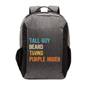 Tall Guy Beard Twins Purple Hoser Vector Backpack