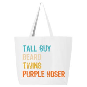 Tall Guy Beard Twins Purple Hoser 25L Jumbo Tote