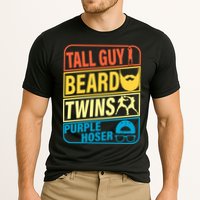Tall Guy Beard Twins Purple Hoser Funny Cooling Performance Crew T-Shirt