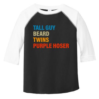 Tall Guy Beard Twins Purple Hoser Funny Meme Toddler Fine Jersey T-Shirt