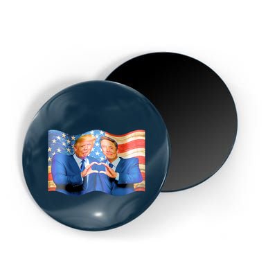 Trump And Musk One Heart Team Funny United States Flag Magnet