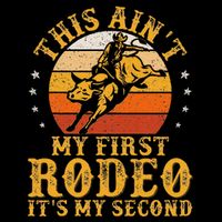 This AinT My First Rodeo ItS My Second Bull Riding Art T-Shirt