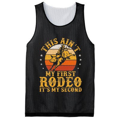 This AinT My First Rodeo ItS My Second Bull Riding Art Mesh Reversible Basketball Jersey Tank