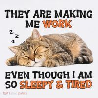 The Are Making Me Work Even Though I Am So Sleepy And Tired Cute Cat Ladies Essential Flowy Tank