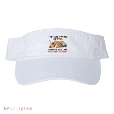 The Are Making Me Work Even Though I Am So Sleepy And Tired Cute Cat Visor