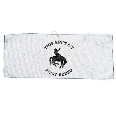 This AinT My First Rodeo Bronc Horse Riding Cowboy Large Microfiber Waffle Golf Towel