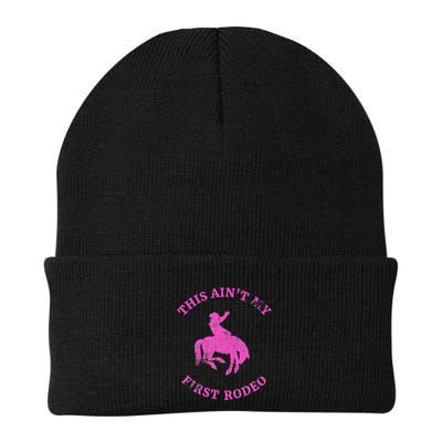 This AinT My First Rodeo Bronc Riding Cowboy Knit Cap Winter Beanie