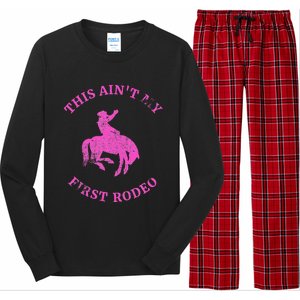 This AinT My First Rodeo Bronc Riding Cowboy Long Sleeve Pajama Set