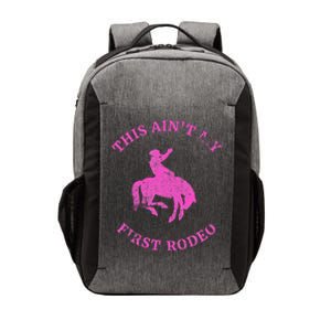 This AinT My First Rodeo Bronc Riding Cowboy Vector Backpack