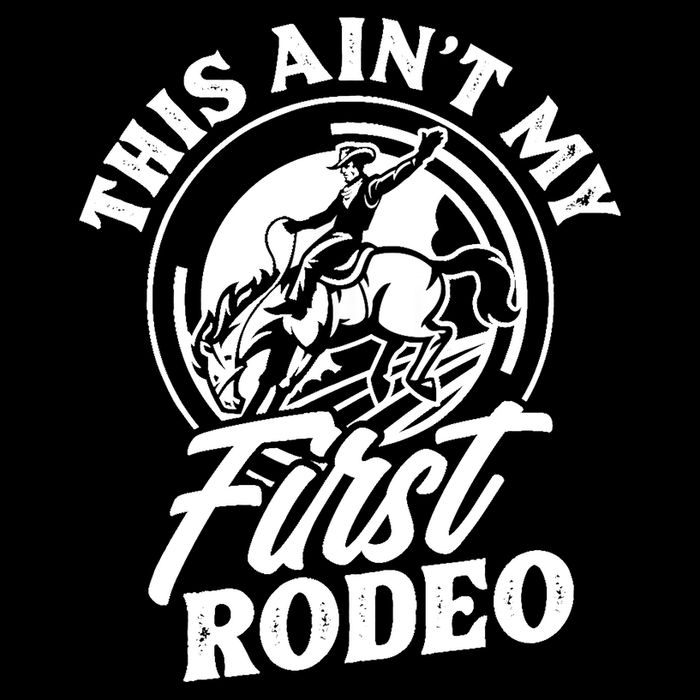 This Ain't My First Rodeo Funny Cowboy Rodeo Bull Rider Kids T-Shirt