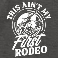 This Ain't My First Rodeo Funny Cowboy Rodeo Bull Rider Vector Backpack