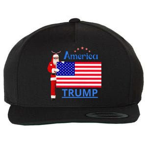 Trump A Man Of Difficult Tasks Wool Snapback Cap