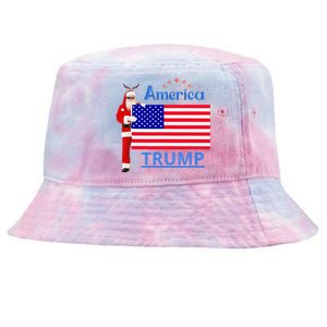 Trump A Man Of Difficult Tasks Tie-Dyed Bucket Hat