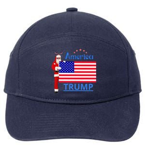 Trump A Man Of Difficult Tasks 7-Panel Snapback Hat