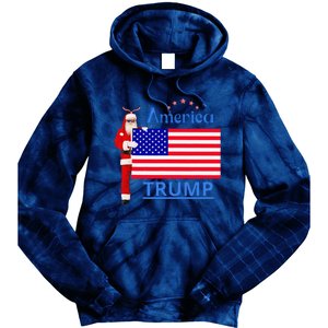 Trump A Man Of Difficult Tasks Tie Dye Hoodie