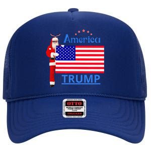 Trump A Man Of Difficult Tasks High Crown Mesh Back Trucker Hat