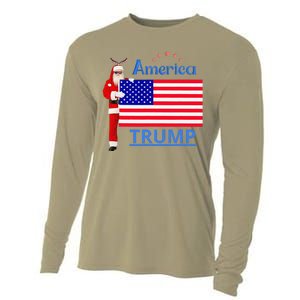 Trump A Man Of Difficult Tasks Cooling Performance Long Sleeve Crew