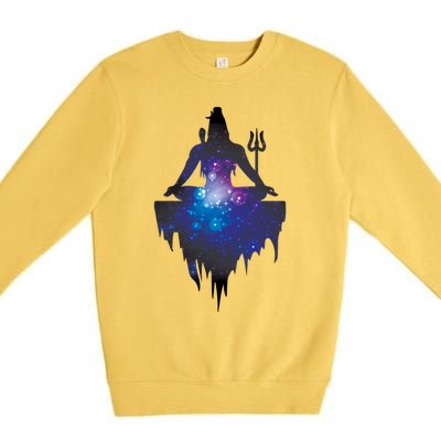 The Ancient Mystical Yogi Lord Shiva Meaningful Gift Premium Crewneck Sweatshirt