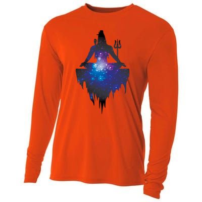 The Ancient Mystical Yogi Lord Shiva Meaningful Gift Cooling Performance Long Sleeve Crew