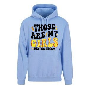 Those Are My Girl Softball Mom Unisex Surf Hoodie